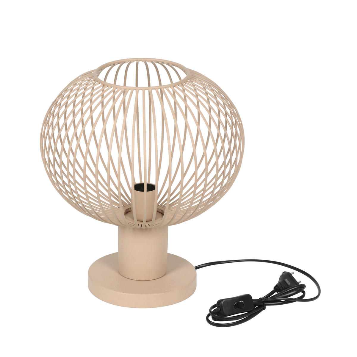 TISCHLEUCHTE 33/37 cm   - Sandfarben, Design, Metall (33/37cm) - Trio Leuchten
