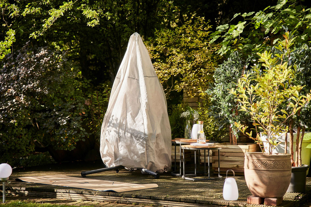 HÄNGESESSEL 123/192/102 cm Stahl  - Anthrazit/Rot, KONVENTIONELL, Kunststoff/Textil (123/192/102cm) - Siena Garden