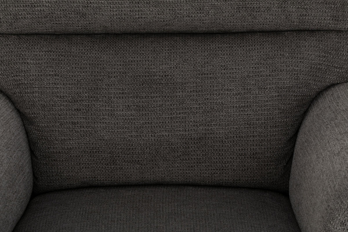 SESSEL in Webstoff Grau  - Schwarz/Grau, KONVENTIONELL, Textil/Metall (76/103/89cm) - Livetastic