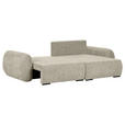 ECKSOFA Mintgrün Flachgewebe Zierkissen, Rückenkissen, Bettkasten, Schlaffunktion, Rücken echt, Liegefläche im Originalstoff  - Schwarz/Mintgrün, KONVENTIONELL, Kunststoff/Textil (250/145cm) - Carryhome