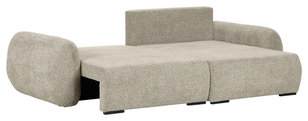 ECKSOFA Mintgrün Flachgewebe Zierkissen, Rückenkissen, Bettkasten, Schlaffunktion, Rücken echt, Liegefläche im Originalstoff  - Schwarz/Mintgrün, KONVENTIONELL, Kunststoff/Textil (250/145cm) - Carryhome