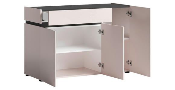 SIDEBOARD  120,2/80,1/42,6 cm 1 Schublade(n)  - Kaschmir/Anthrazit, Design, Holzwerkstoff/Kunststoff (120,2/80,1/42,6cm) - Voleo