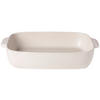 AUFLAUFFORM Keramik Feinsteinzeug  - Creme, Basics, Keramik (49/32/9cm) - Costa Nova