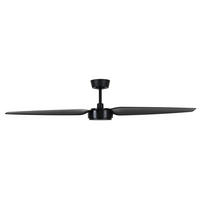 DECKENVENTILATOR Condor 137/27/137 cm  - Schwarz, Basics, Kunststoff (137/27/137cm)