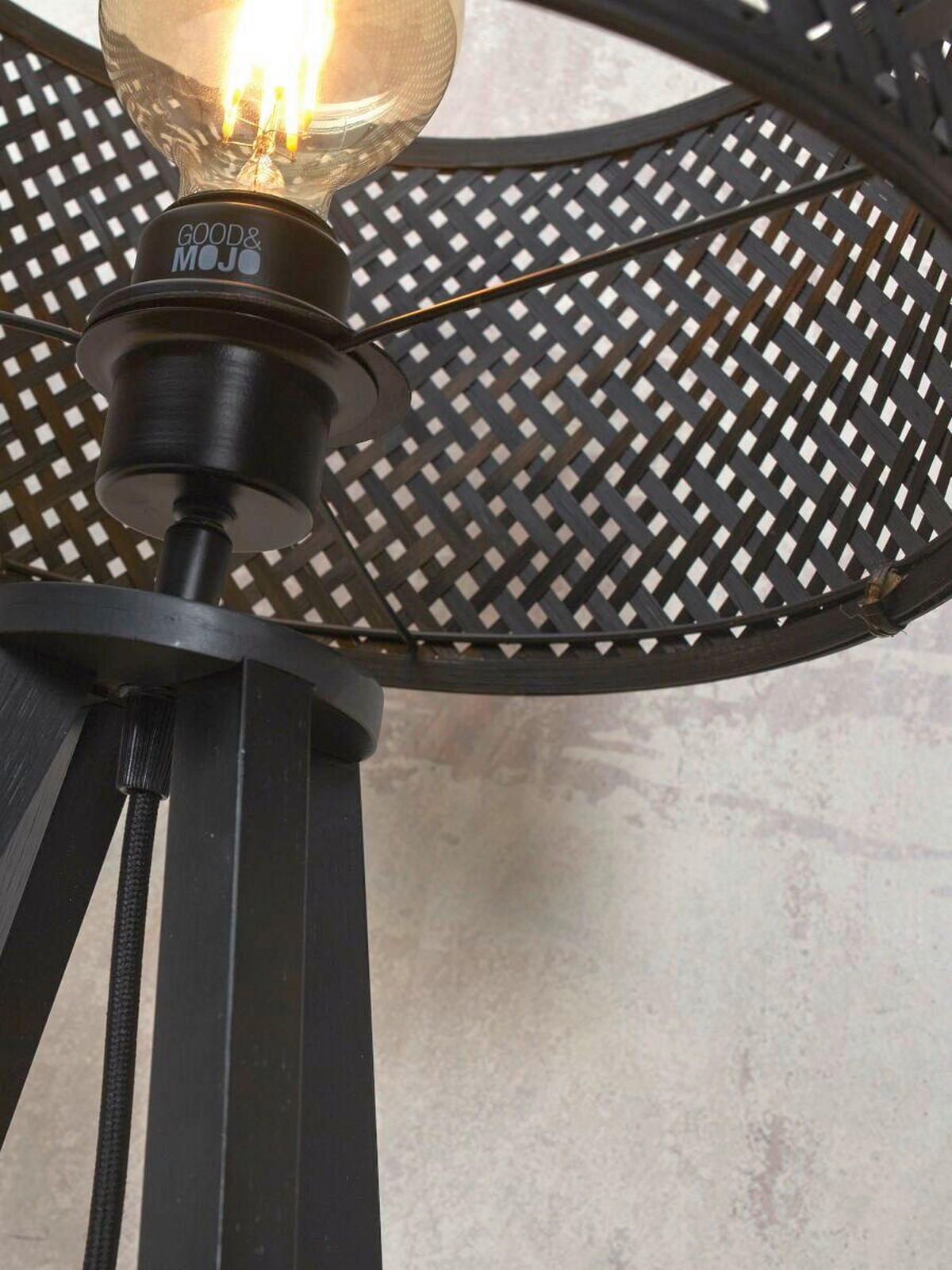 STOJACÍ LAMPA, 50/50/145 cm - černá, Trend (50/50/145cm) - Good & Mojo