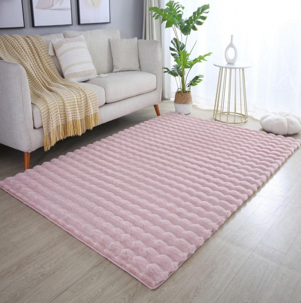 HOCHFLORTEPPICH 120/170 cm AMBIANCE Rosa  - Rosa, Basics, Textil (120/170cm) - Novel