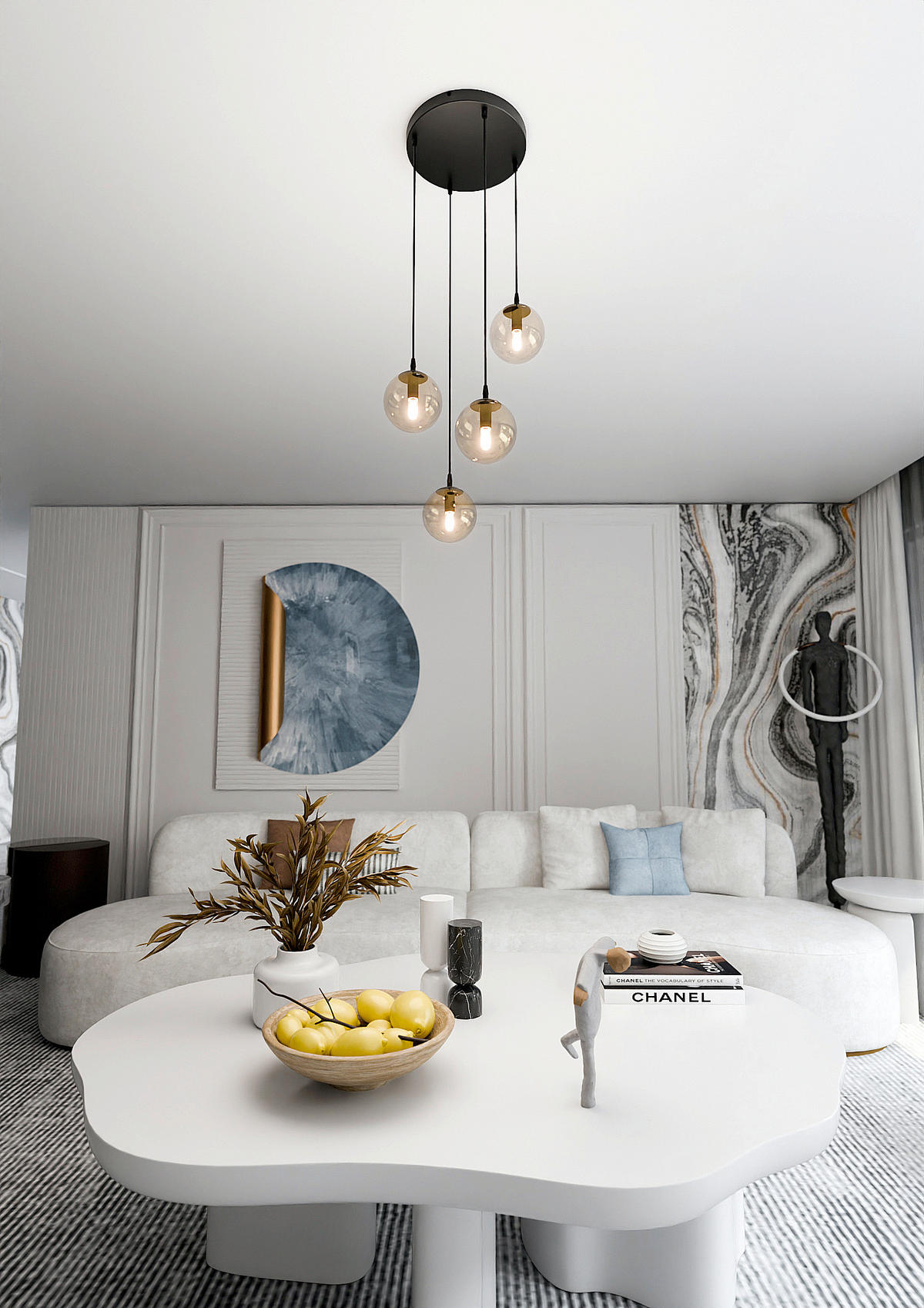 HÄNGELEUCHTE  40/40/100 cm    - Schwarz, KONVENTIONELL, Glas/Metall (40/40/100cm)