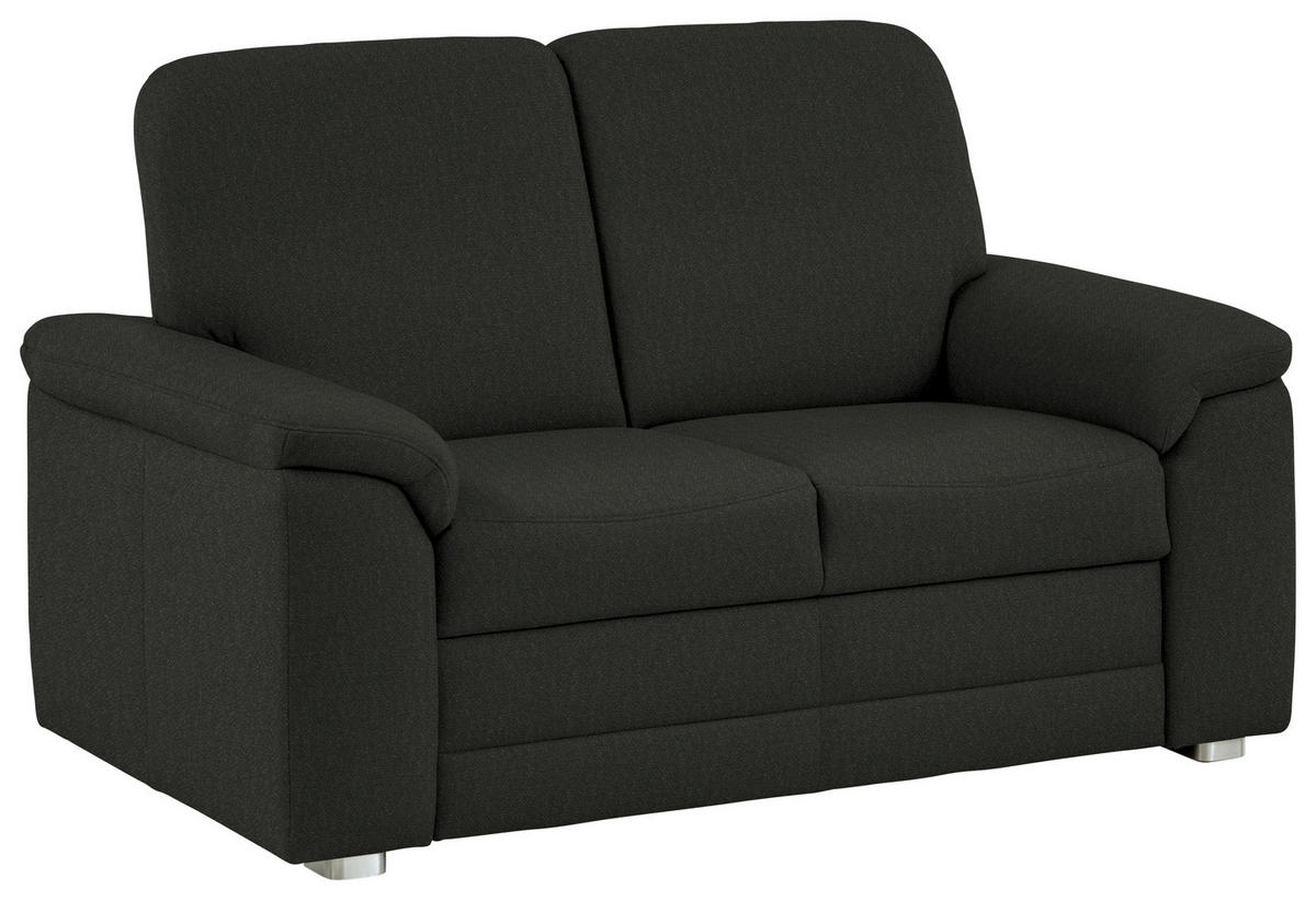2-SITZER-SOFA Chenille Anthrazit  - Anthrazit/Alufarben, Konventionell, Textil/Metall (156/96/89cm) - Beldomo Comfort