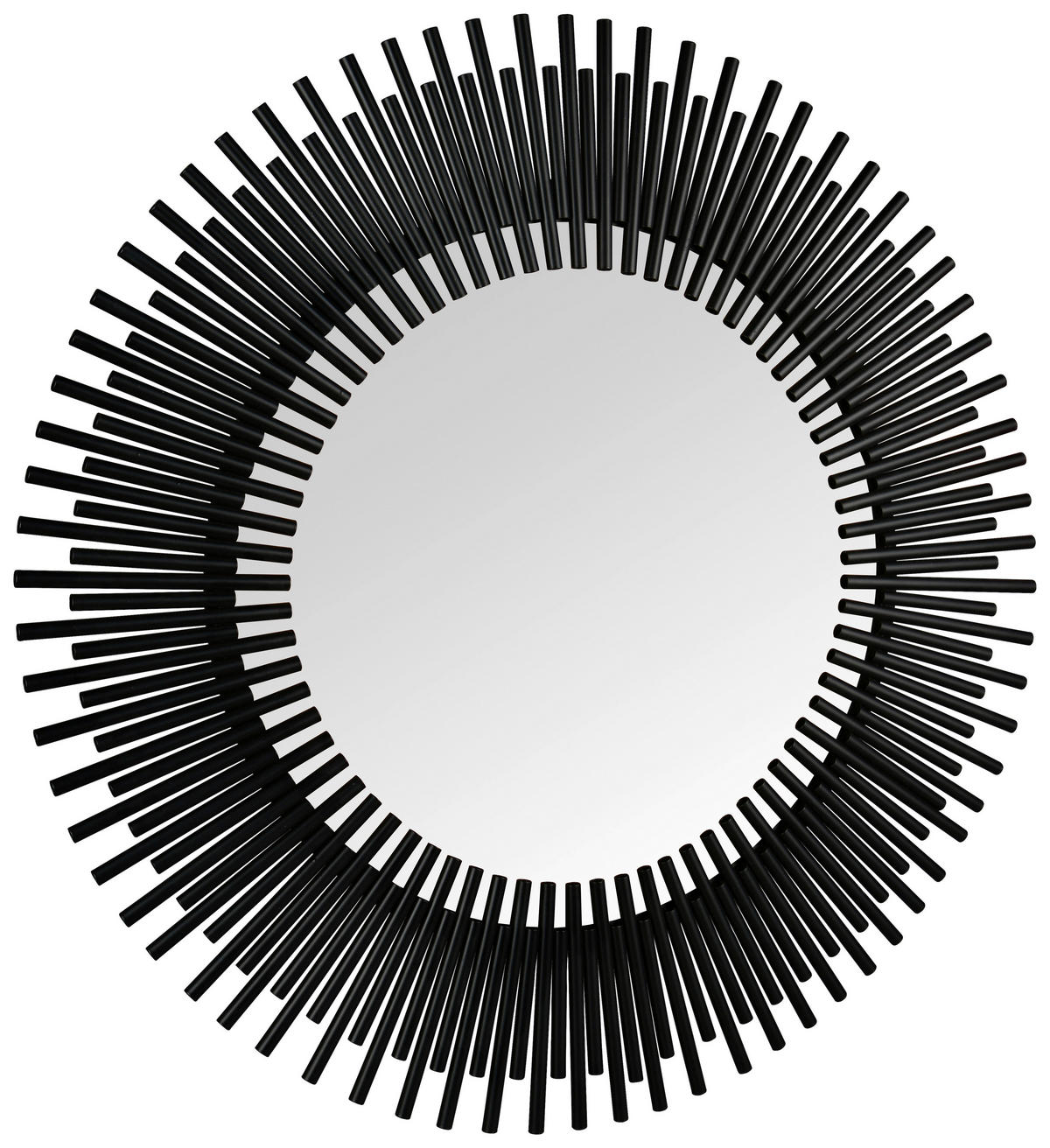 WANDSPIEGEL Schwarz  - Schwarz, MODERN, Glas/Metall (110/110/1,5cm)