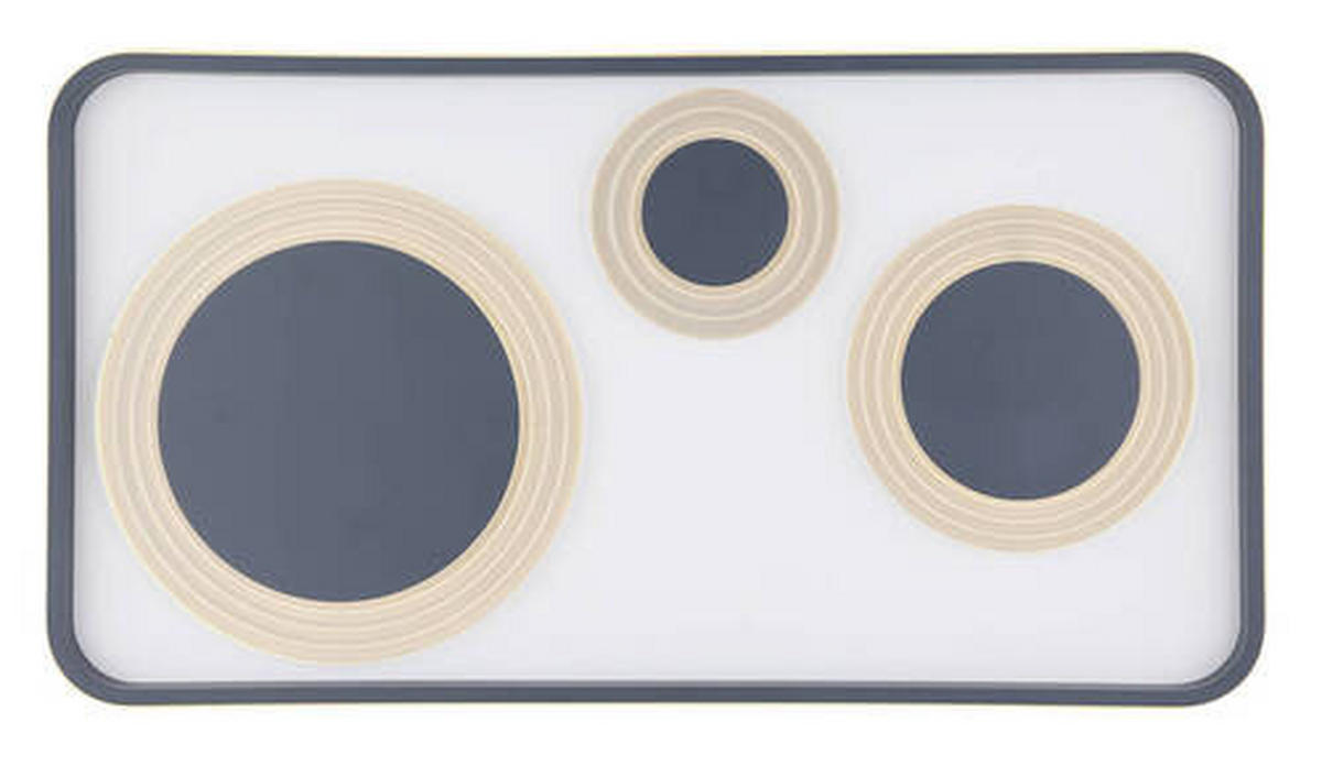STROPNA LED-SVETILKA   //2700-6000 K/230 V/ - opal/antracit, Design, kovina/umetna masa (70/38/6,2cm) - Globo