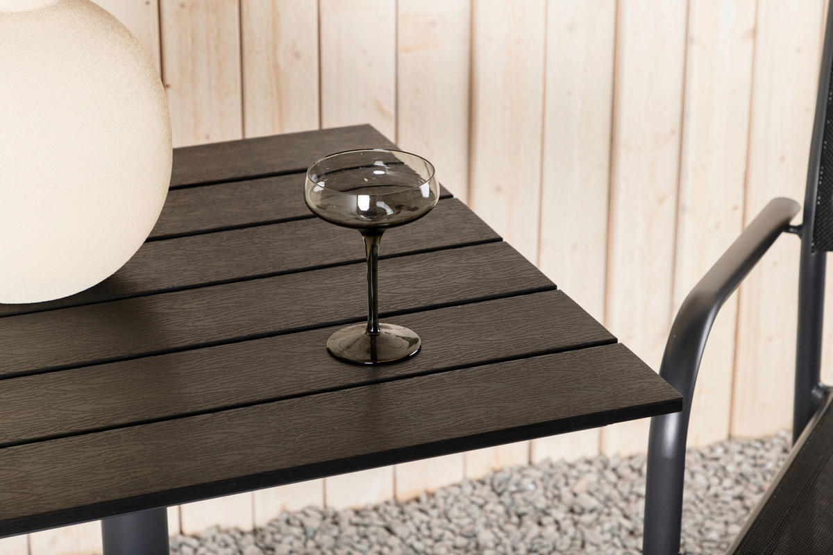 BALKONGBORD metall, plast  - svart, Klassisk, metall/plast (70/74/70cm) - Gardenson