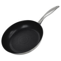 TIGAIE PENTRU PRĂJIT 24 cm  - argintiu/negru, Design, metal (24cm) - Chefkoch+Fackelmann