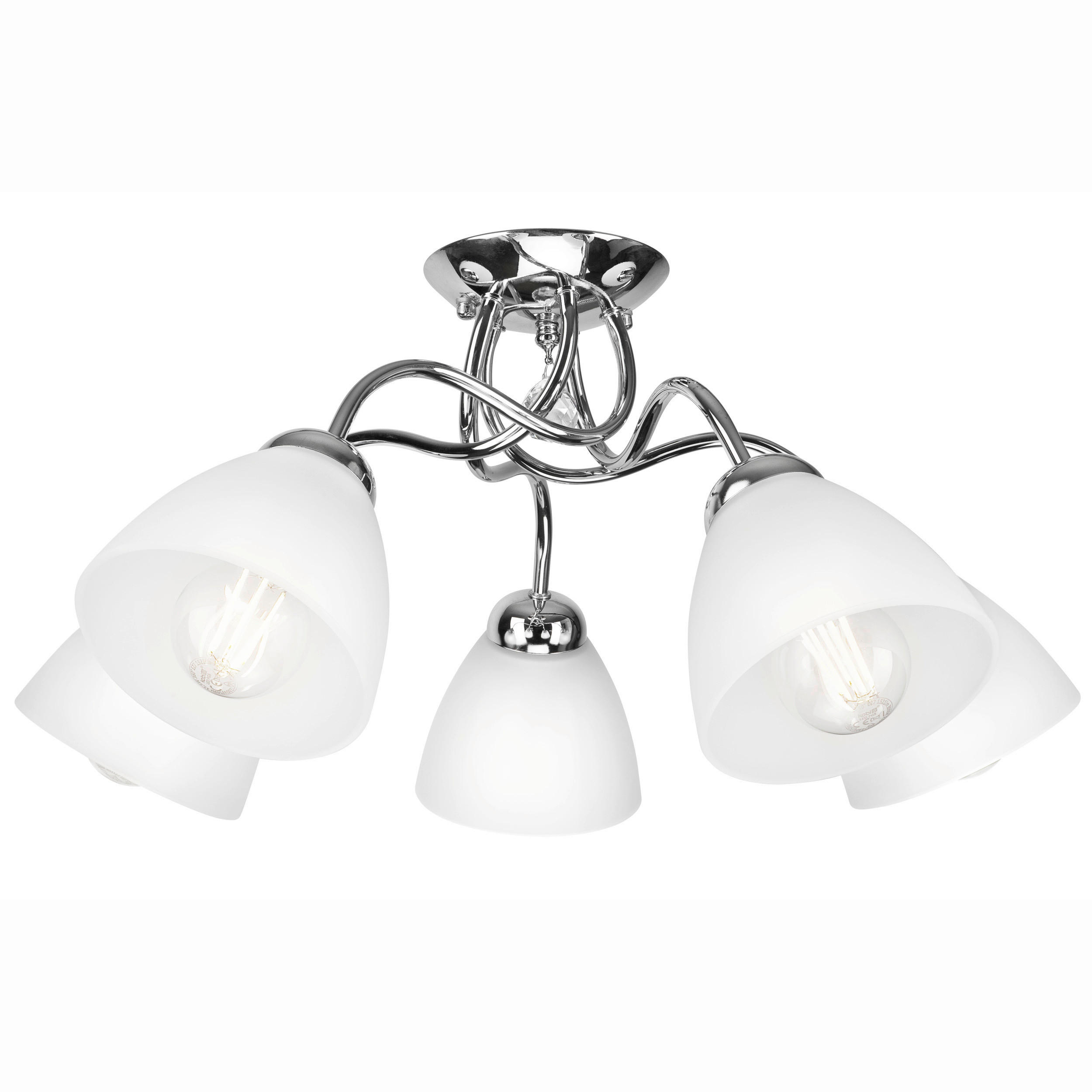 HÄNGELEUCHTE 60/31 cm  - Chromfarben, KONVENTIONELL, Metall (60/31cm)