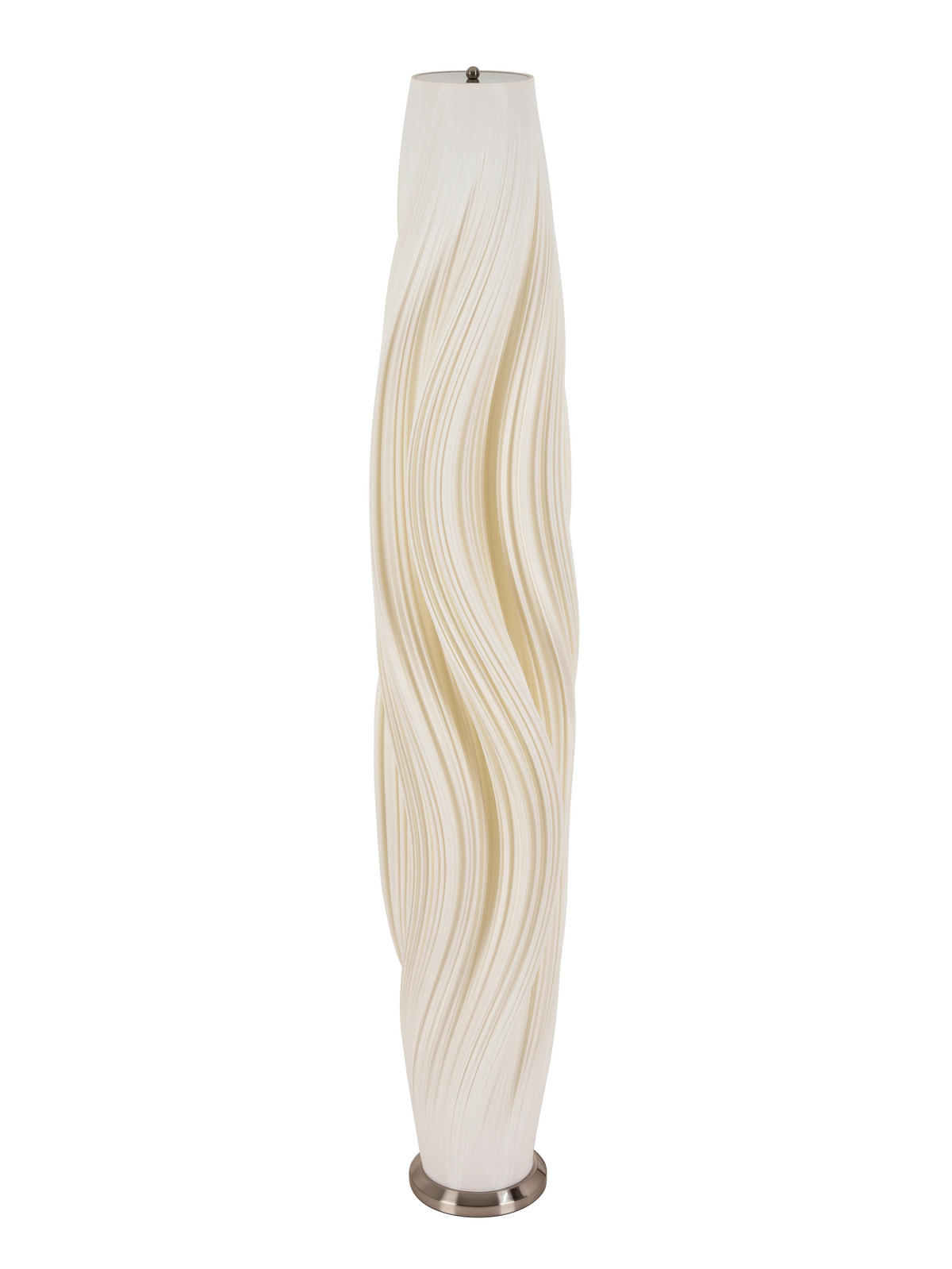 STOJACIA LED LAMPA, 30/155 cm  - biela/niklová, Lifestyle, kov/plast (30/155cm) - Dieter Knoll