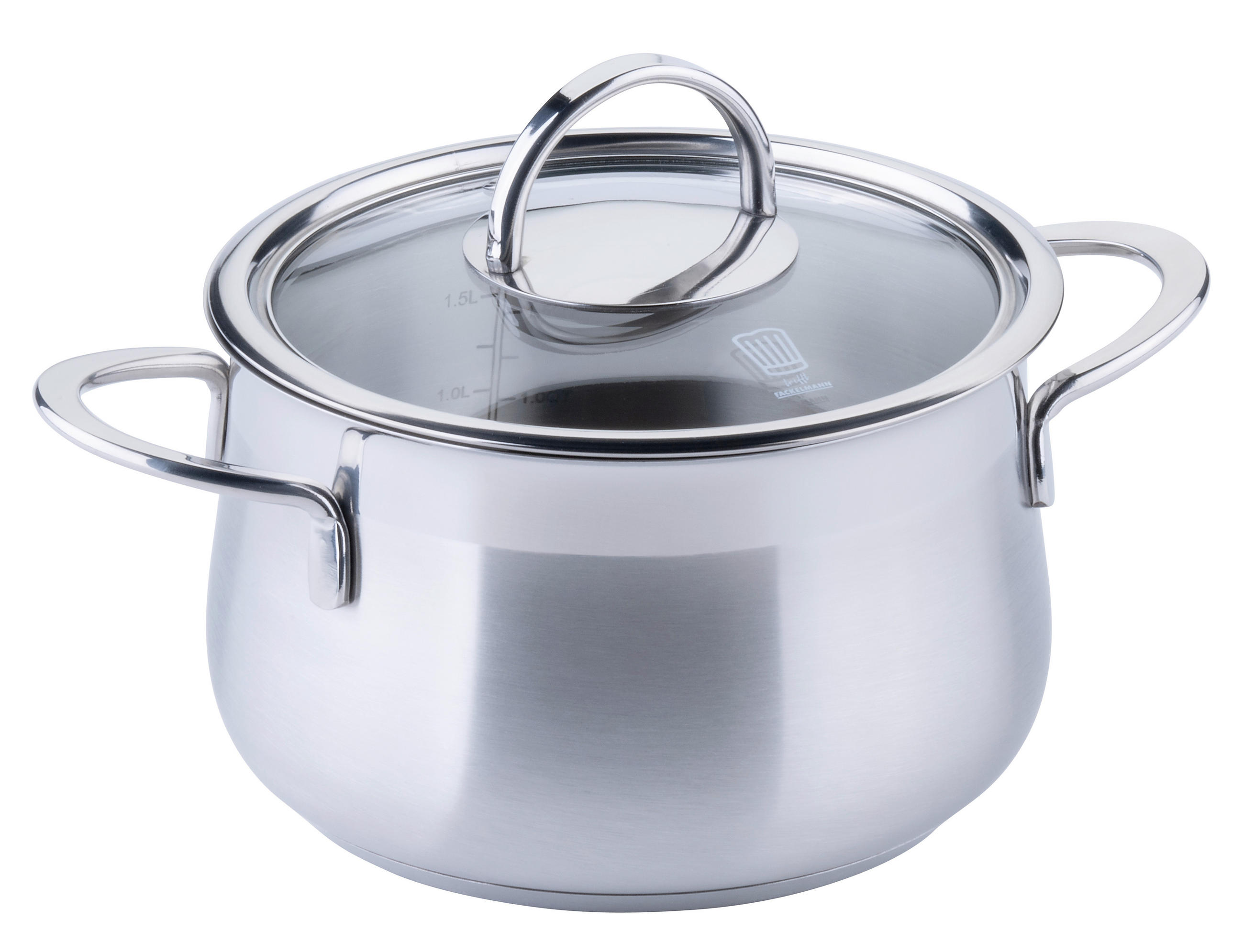 KOCHTOPF Chefkoch 1,5 L  - Silberfarben, Basics, Metall (16cm) - Chefkoch+Fackelmann