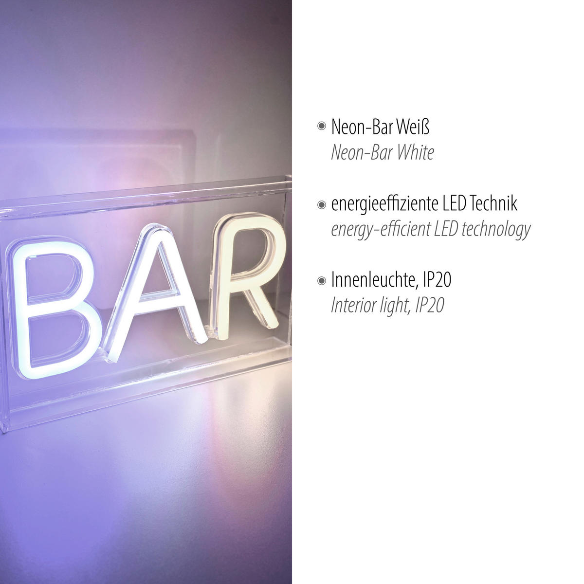 DEKORAČNÍ LED SVÍTIDLO - bílá, Basics, plast (23/4/12,7cm)