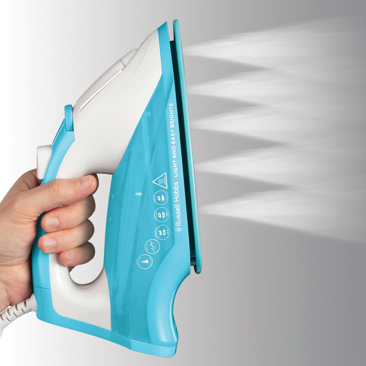 DAMPFBÜGELEISEN  Light & Easy Brights 26482-56  - Hellblau, Basics, Keramik/Kunststoff (11,4/13,9/27,4cm) - Russel Hobbs