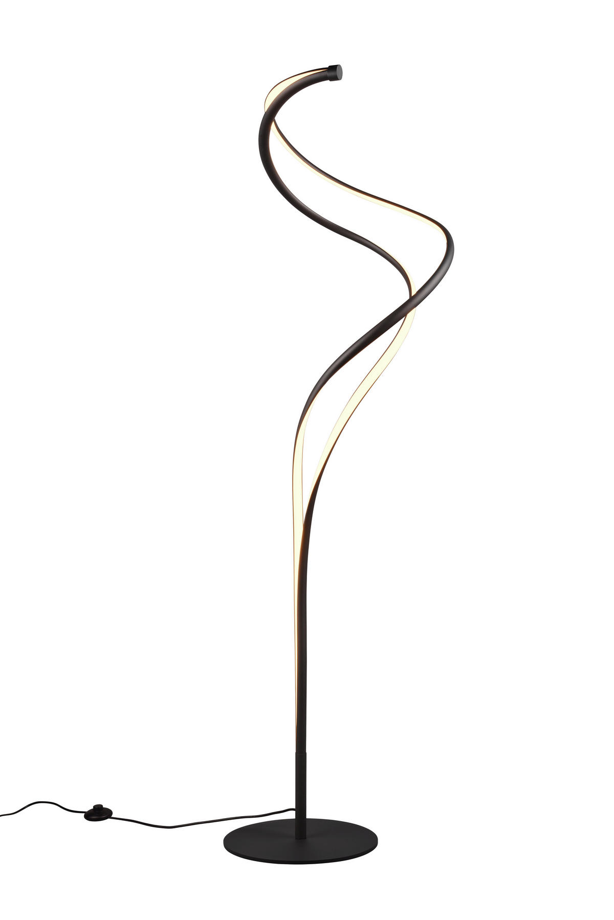 STOJACÍ LED SVÍTIDLO, 44/160 cm  - černá, Design, kov (44/160cm) - Trio Leuchten