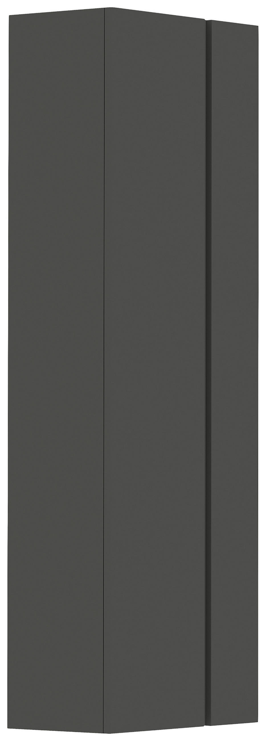 GARDEROBENSCHRANK Gardasee  in 60/179/33 cm  - Anthrazit, Design, Holzwerkstoff (60/179/33cm) - Moderano