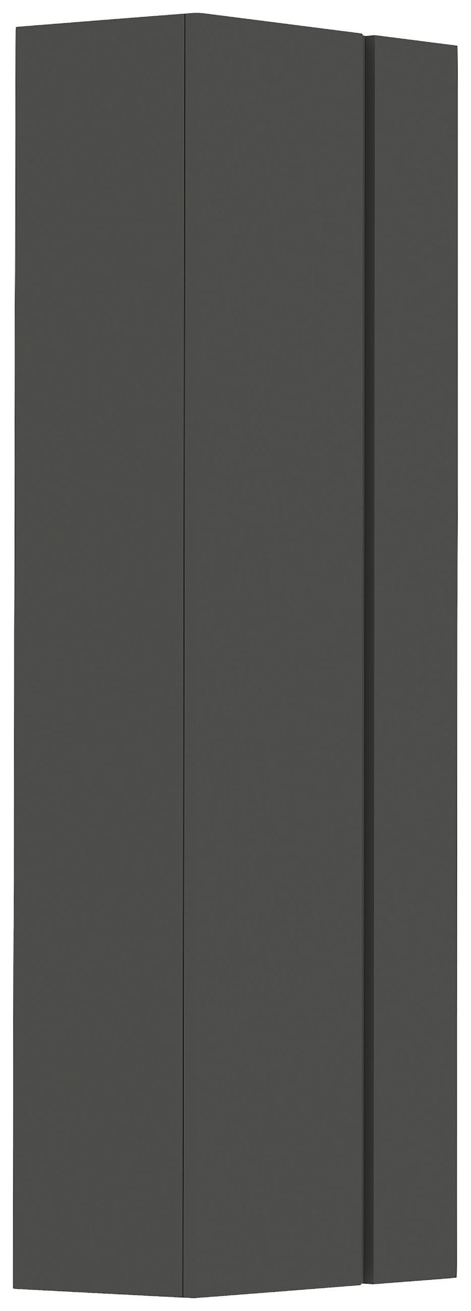 GARDEROBENSCHRANK Gardasee  in 60/179/33 cm  - Anthrazit, Design, Holzwerkstoff (60/179/33cm) - Moderano