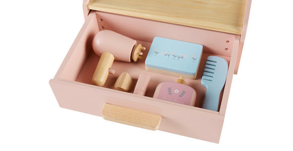 SCHMINKTISCH in Multicolor Schima  - Multicolor/Rosa, Basics, Holz/Holzwerkstoff (30/24,5/22cm) - My Baby Lou