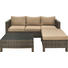 LOUNGEGARNITUR Textilgeflecht Kunststoffgeflecht Stahl - Taupe/Braun, Design, Glas/Kunststoff - Ambia Garden LOUNGEGARNITUR Textilgeflecht Kunststoffgeflecht Stahl - Taupe/Braun, Design, Glas/Kunststoff - Ambia Garden