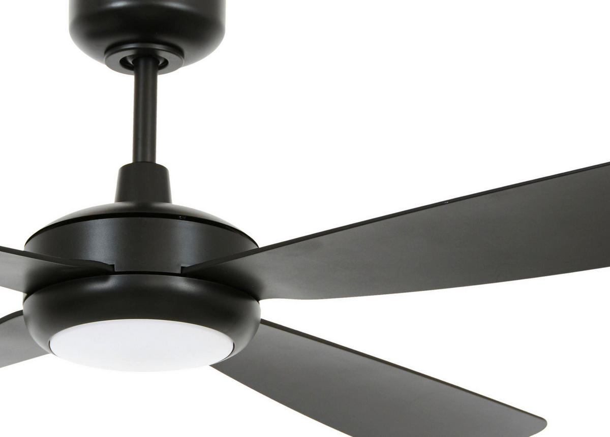 DECKENVENTILATOR 107 cm  - Schwarz, Trend, Kunststoff (107cm) - P & B