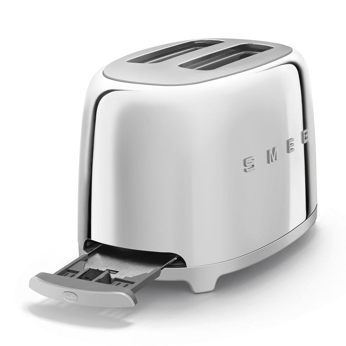 TOASTER  - Chromfarben, Basics, Metall (32,5/20/19,5cm) - SMEG