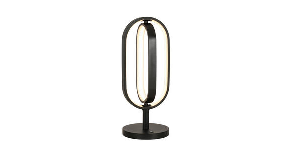 LED-TISCHLEUCHTE 21/50 cm - Schwarz, Design, Kunststoff/Metall (21/50cm) - Novel