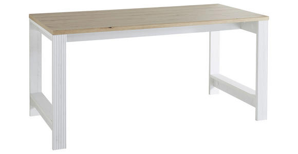 SCHREIBTISCH 160/76/80 cm Pinienfarben, Eiche Artisan  - Eiche Artisan/Pinienfarben, KONVENTIONELL, Holzwerkstoff (160/76/80cm) - Carryhome