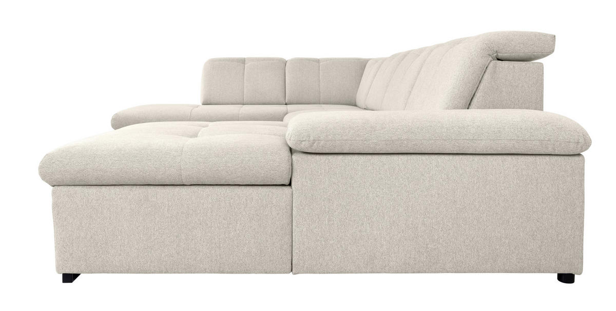 WOHNLANDSCHAFT in Beige  - Beige/Grau, Design, Textil/Metall (215/328/173cm) - MID.YOU
