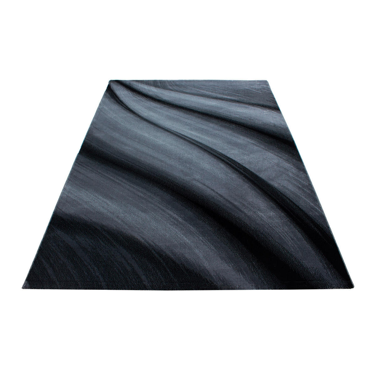 FLACHWEBETEPPICH 140/200 cm Miami Schwarz  - Schwarz, Design, Textil (140/200cm) - Novel