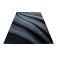 FLACHWEBETEPPICH 140/200 cm Miami Schwarz  - Schwarz, Design, Textil (140/200cm) - Novel