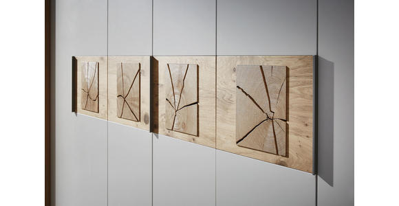 DREHTÜRENSCHRANK in Eichefarben, Sandfarben - Sandfarben/Eichefarben, KONVENTIONELL, Holz/Holzwerkstoff (249,6/229,4/59,5cm) - Dieter Knoll