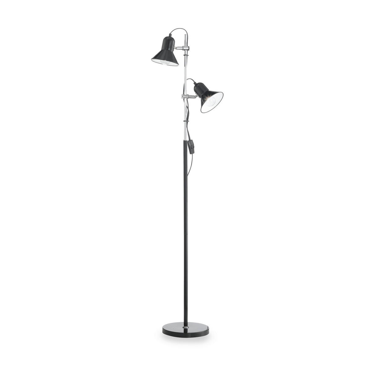 TISCHLEUCHTE 22/154 cm   - Schwarz, KONVENTIONELL, Metall (22/154cm) - Ideal Lux