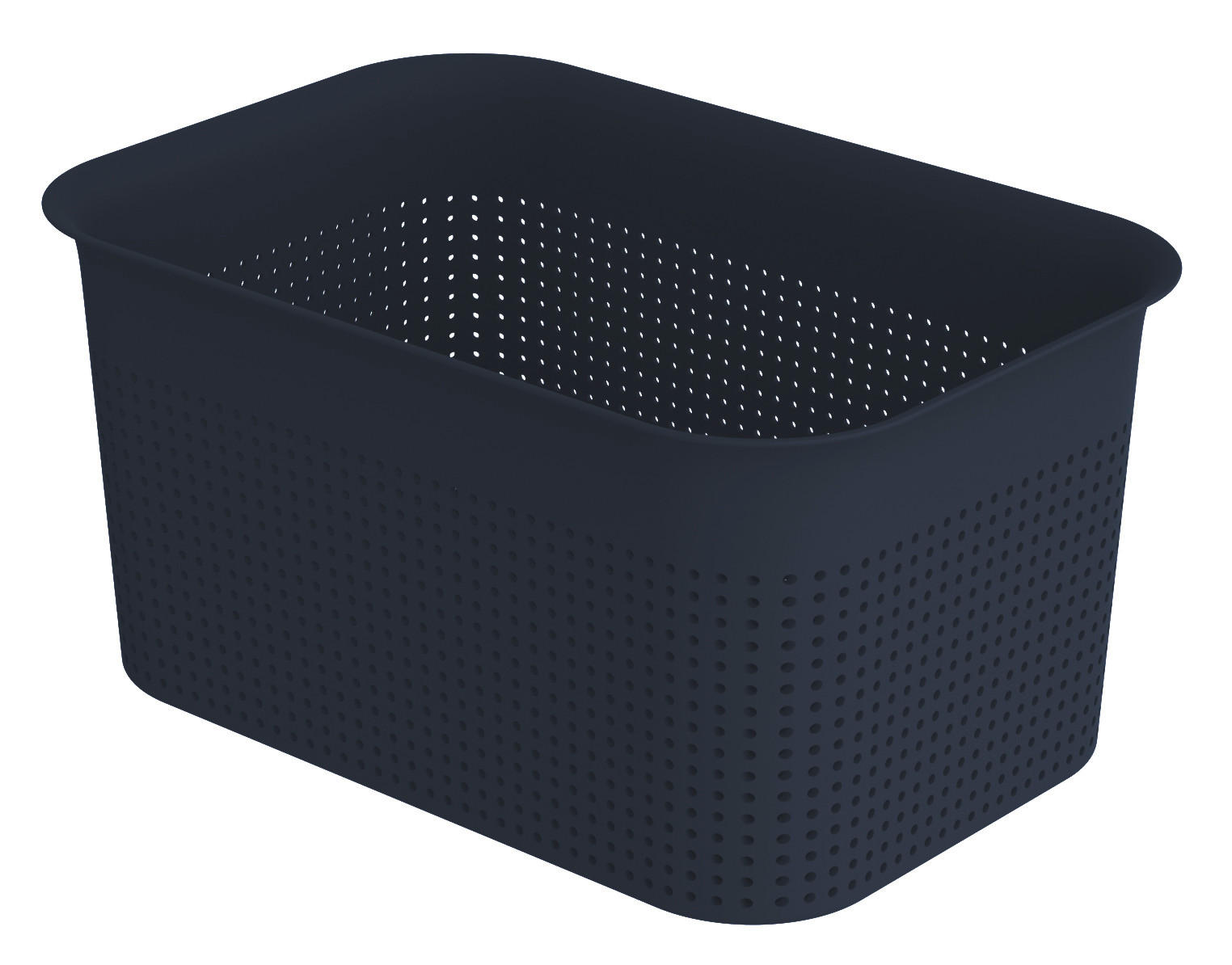 BOX, plast - tmavě modrá, Basics, plast (26,2/18/13cm)