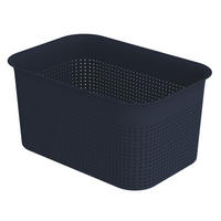 BOX, plast - tmavě modrá, Basics, plast (26,2/18/13cm)