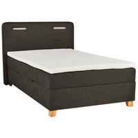 BOXBETT 120/200 cm  in Graubraun  - Graubraun, Konventionell, Holz/Textil (120/200cm) - Moderano