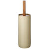 WC-BÜRSTENGARNITUR in Holz  Kunststoff   - Beige/Naturfarben, Basics, Holz/Kunststoff (9/38/9cm) - Sadena