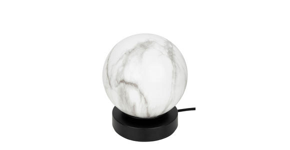 TISCHLEUCHTE Sirius 15/18 cm   - Schwarz/Weiß, Design, Glas/Metall (15/18cm) - Dieter Knoll