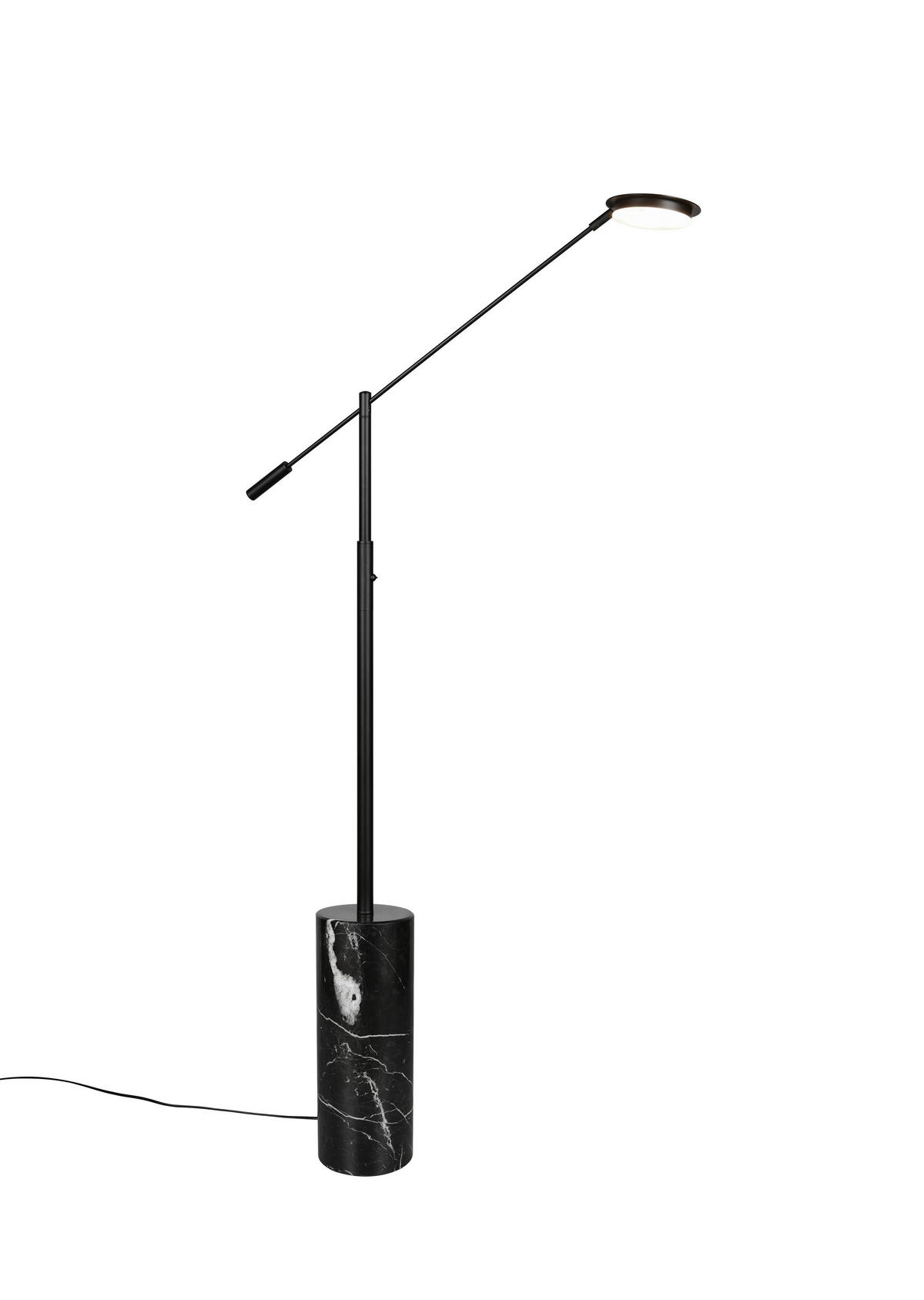 LED-STEHLEUCHTE Fiore   - Schwarz, KONVENTIONELL, Stein/Metall (145/15/64cm) - Trio Leuchten