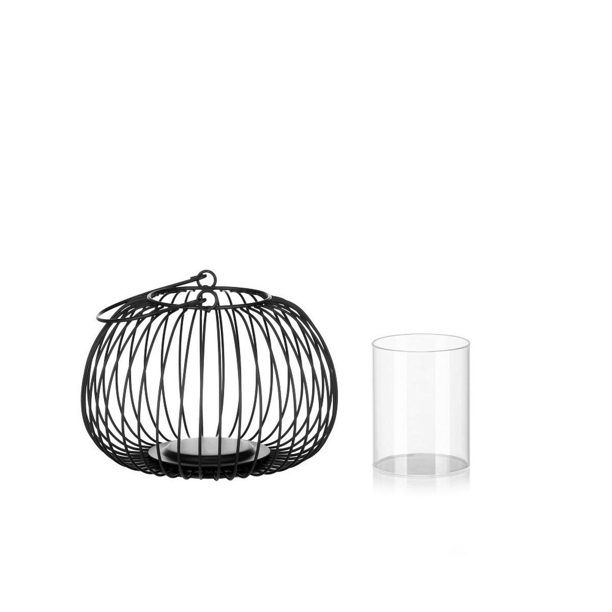 LATERNE - Schwarz, KONVENTIONELL, Metall (20,0/24,1cm) - Blomus