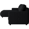 ECKSOFA Schwarz Webstoff  - Schwarz, MODERN, Kunststoff/Textil (150/240cm) - Xora