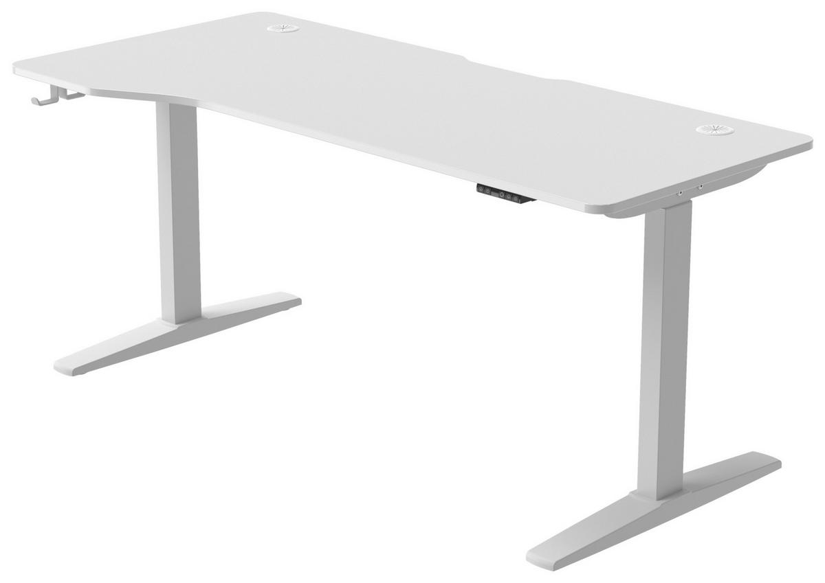 SCHREIBTISCH  in Weiß  - Weiß, MODERN, Holzwerkstoff/Kunststoff (160/71/116/75cm) - MID.YOU