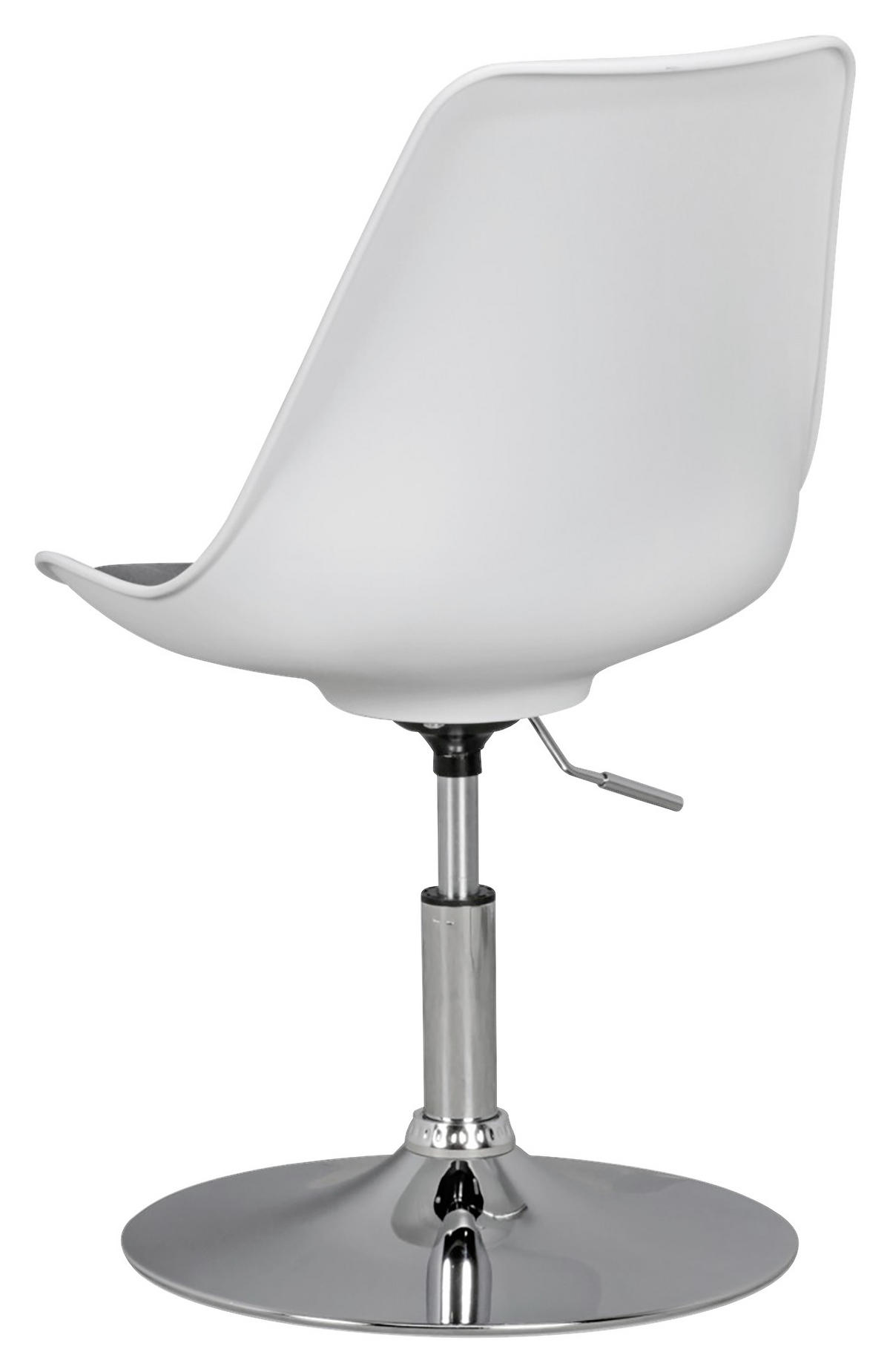 OTOČNÁ STOLIČKA PRE MLÁDEŽ, tkaná textília, sivá, biela - sivá/biela, Modern, kov/textil (46/88/46cm) - MID.YOU