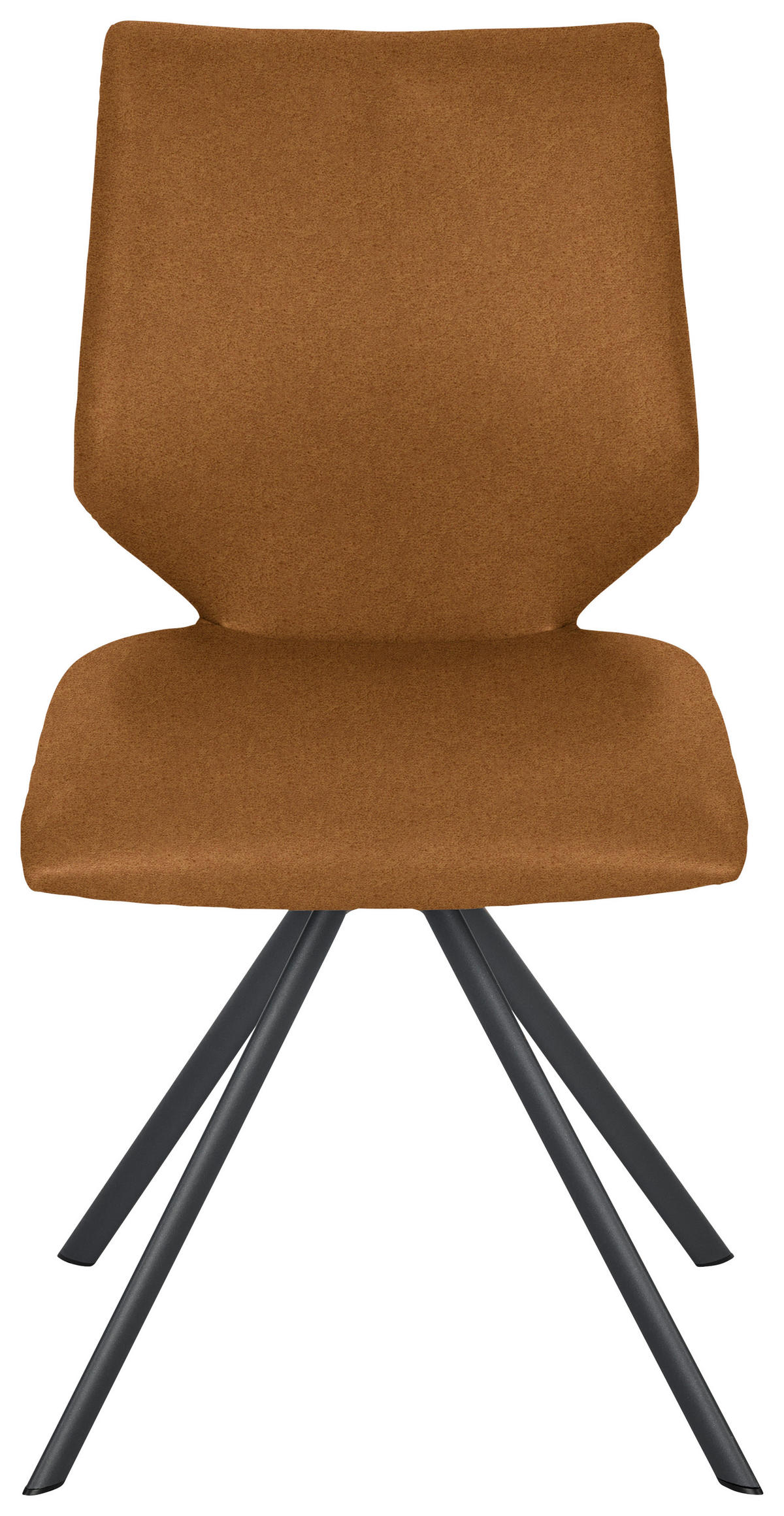 STUHL  Lederauswahl, Stoffauswahl, Typenauswahl Mikrofaser  - Anthrazit/Senfgelb, Design, Textil/Metall (50/92/63cm) - Venjakob