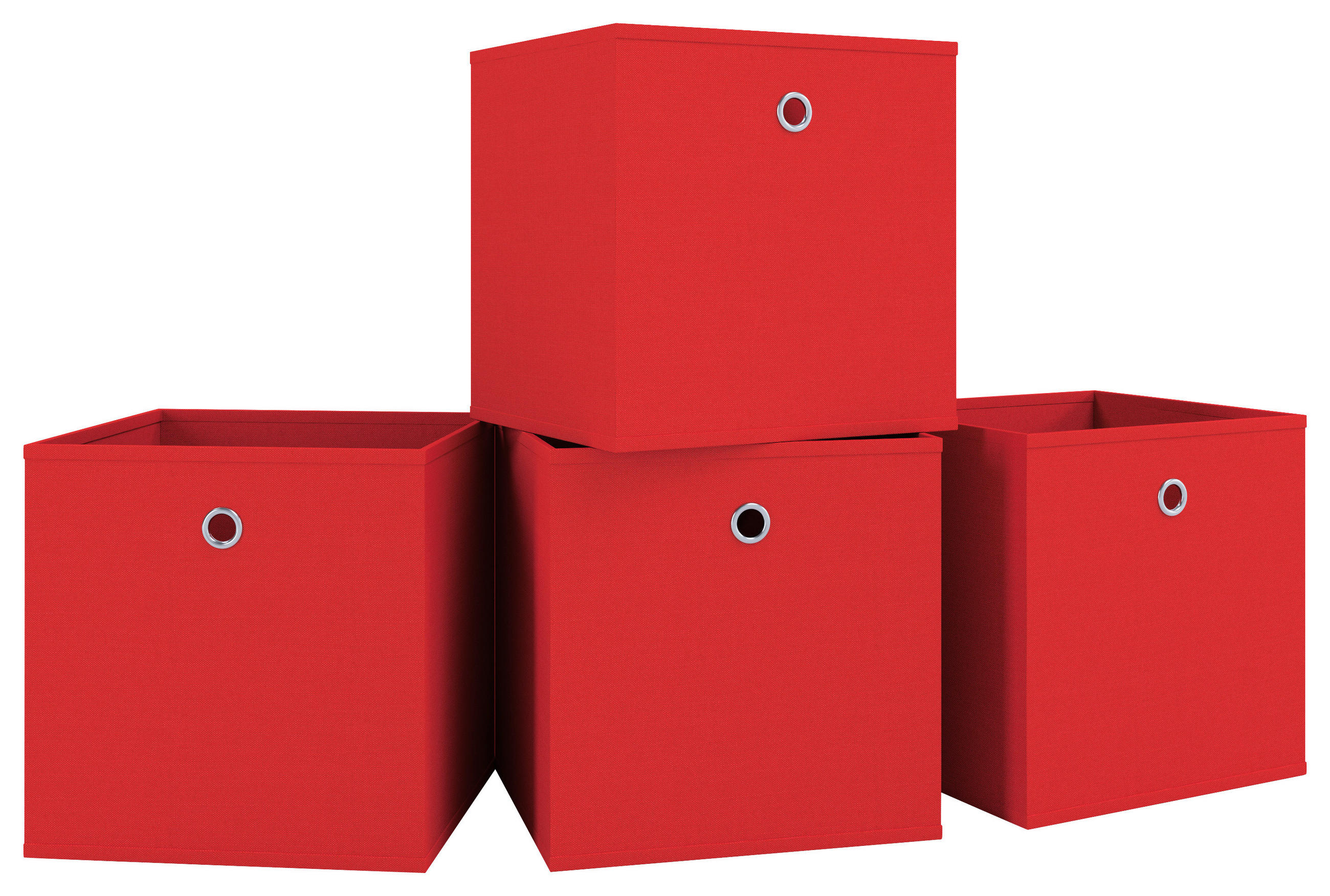 FALTBOX - Rot, Basics, Kunststoff (27/28/27cm) - MID.YOU
