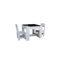 DJEČJA SJEDEĆA GARNITURA  bijela  drvni materijal  - bijela, Konvencionalno, drvni materijal (60/60/48cm)