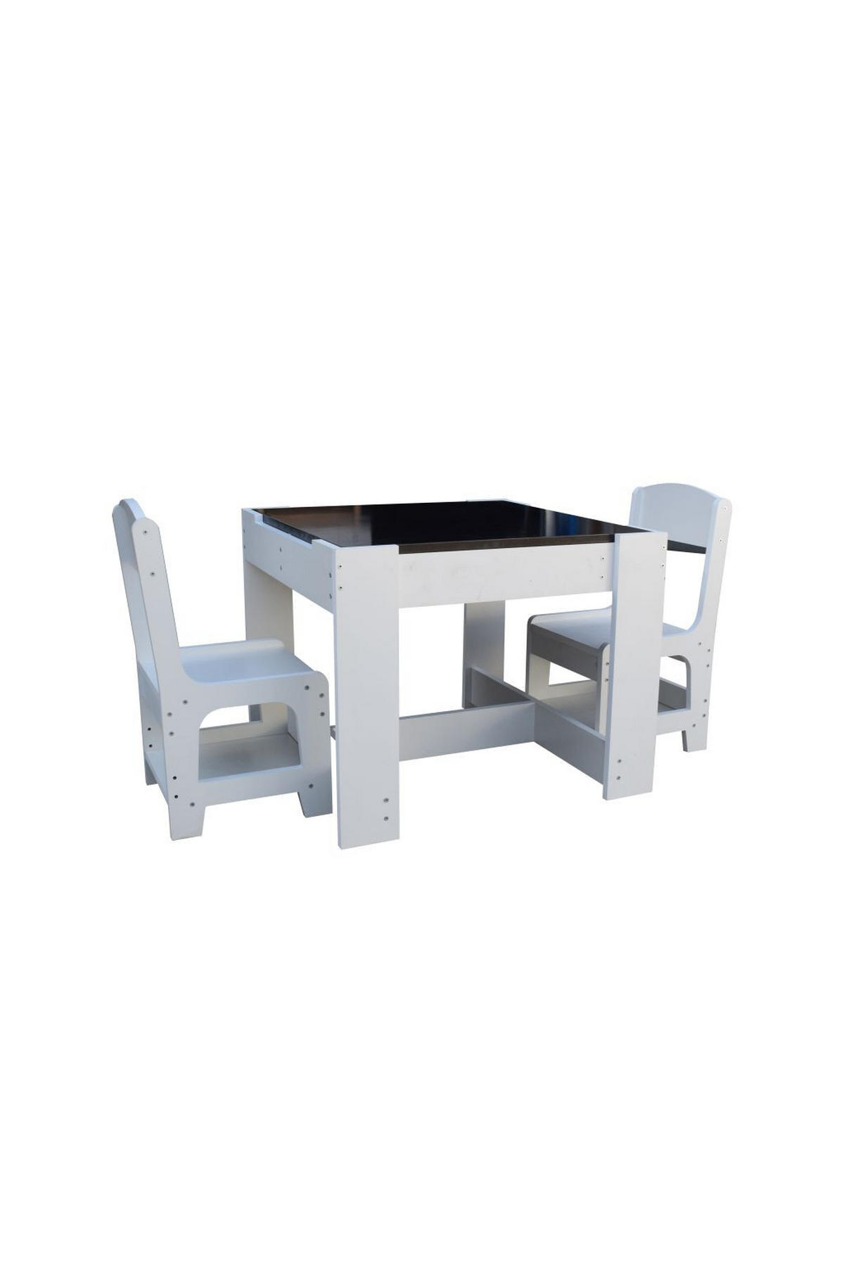 DJEČJA SJEDEĆA GARNITURA  bijela  drvni materijal  - bijela, Konvencionalno, drvni materijal (60/60/48cm)