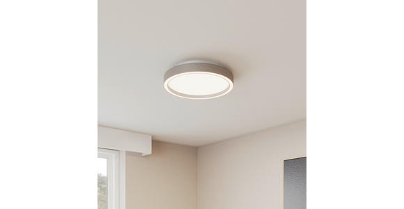 LED-DECKENLEUCHTE 30,5/5,5 cm   - Alufarben, Basics, Metall (30,5/5,5cm) - Novel